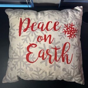 Peace On Earth Christmas Throw Pillow Christmas Decor